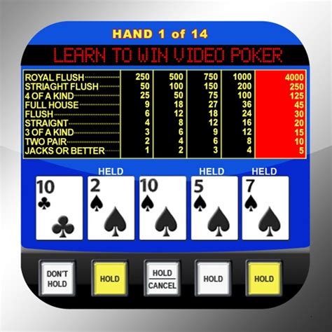 Practice on a Video Poker Trainer for free.